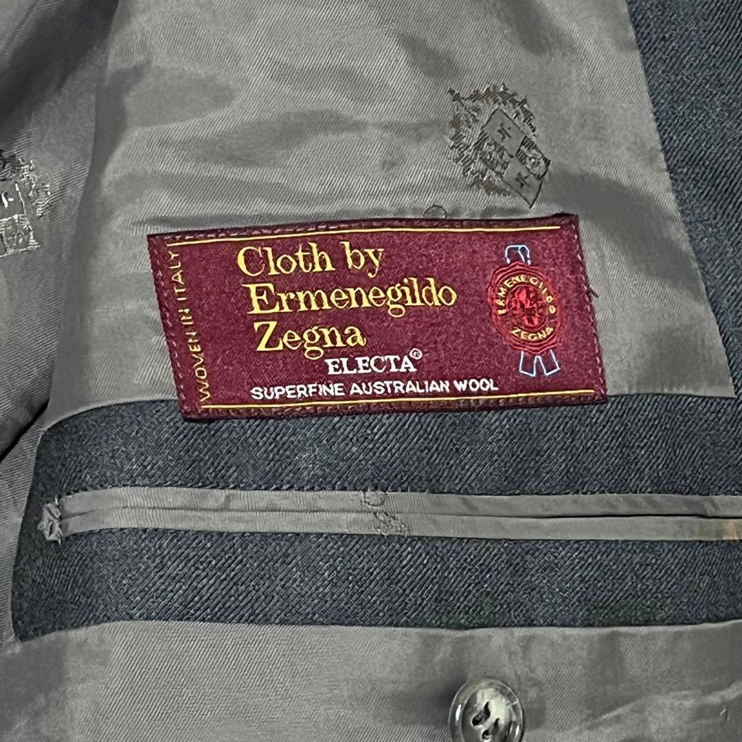 美品】最高級生地エルメネジルドゼニア セットアップ ダブル グレー