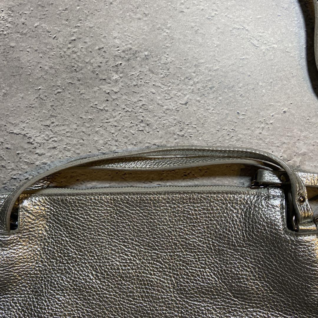 Scrapbook MYBESTBAGS シルバー　2way ショルダーバッグ
