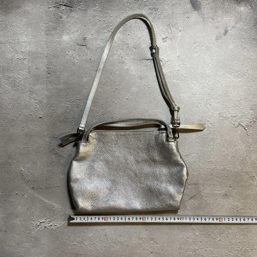 Scrapbook MYBESTBAGS シルバー　2way ショルダーバッグ