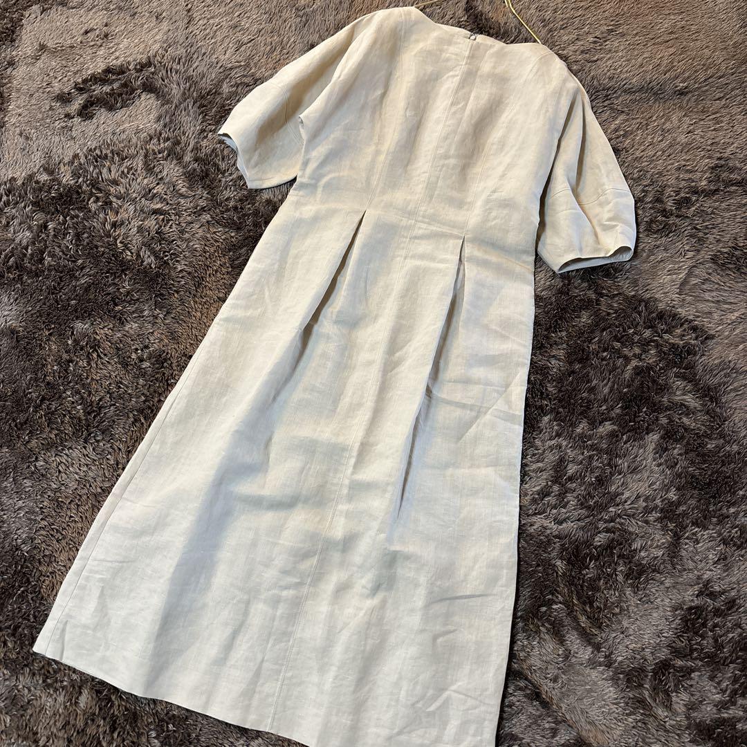 極美品＊トゥモローランド BALLSEY リネンウエストシェイプワンピース