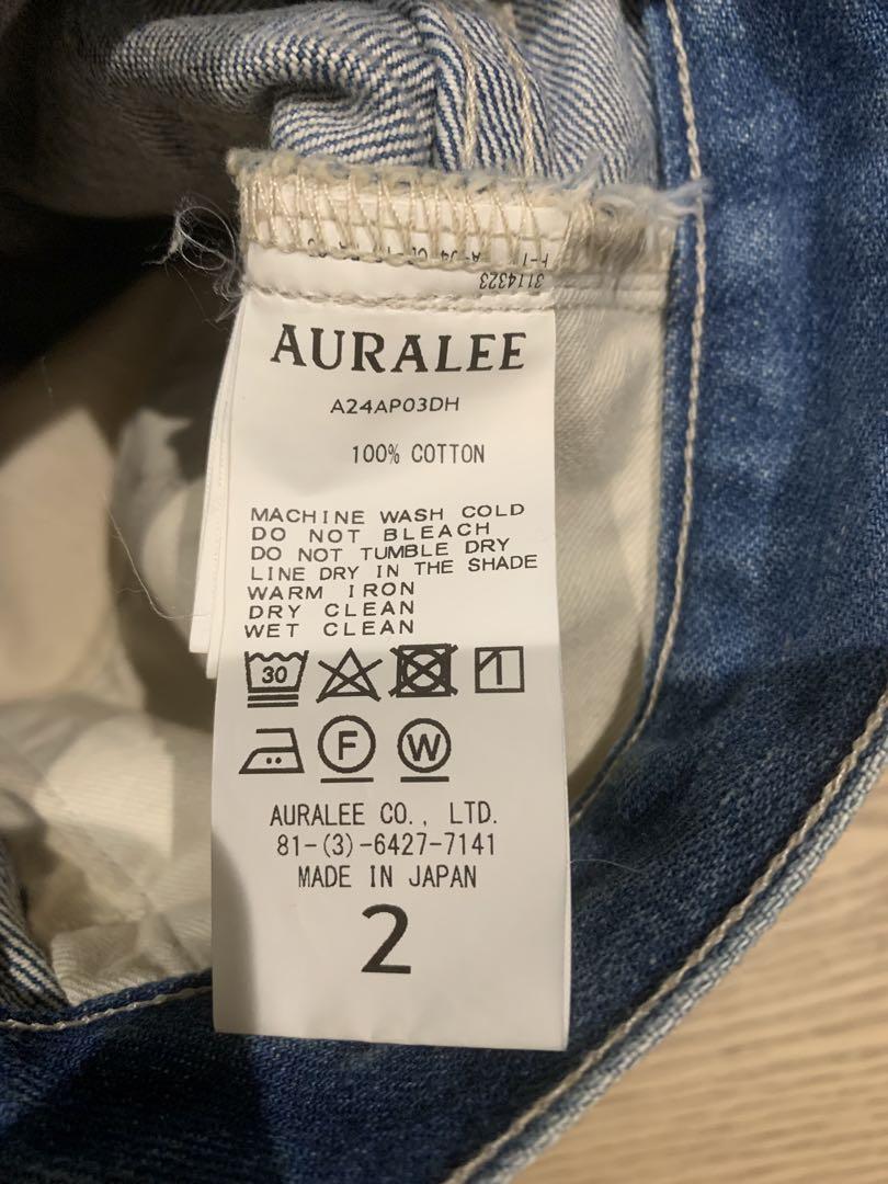 パンツ AURALEE SELVEDGE FADED HEAVY DENIM PANTS