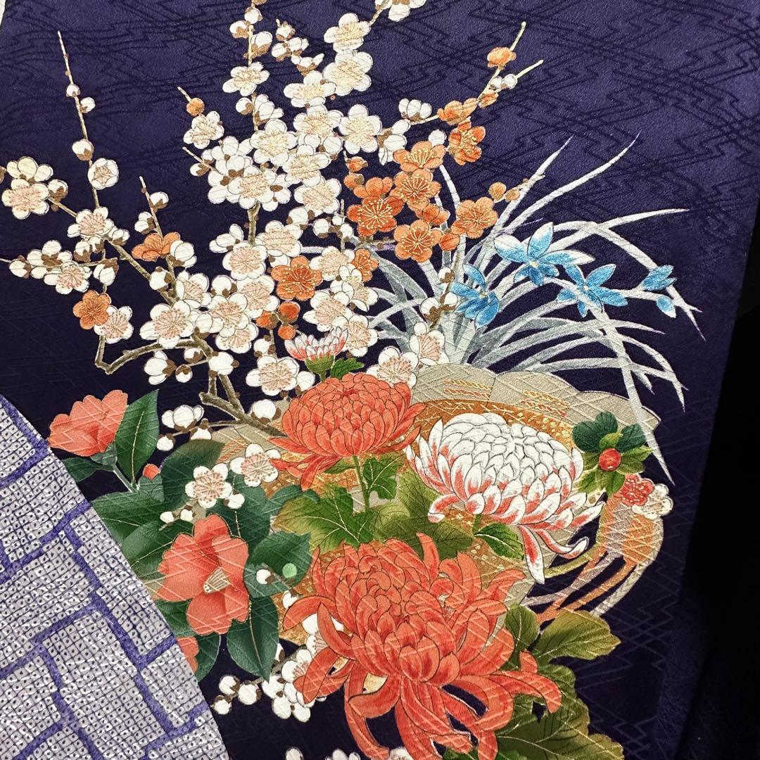 ☆豪華絢爛‼️手描き大振袖 袋帯セット 三越 名門 白綾苑大庭 お