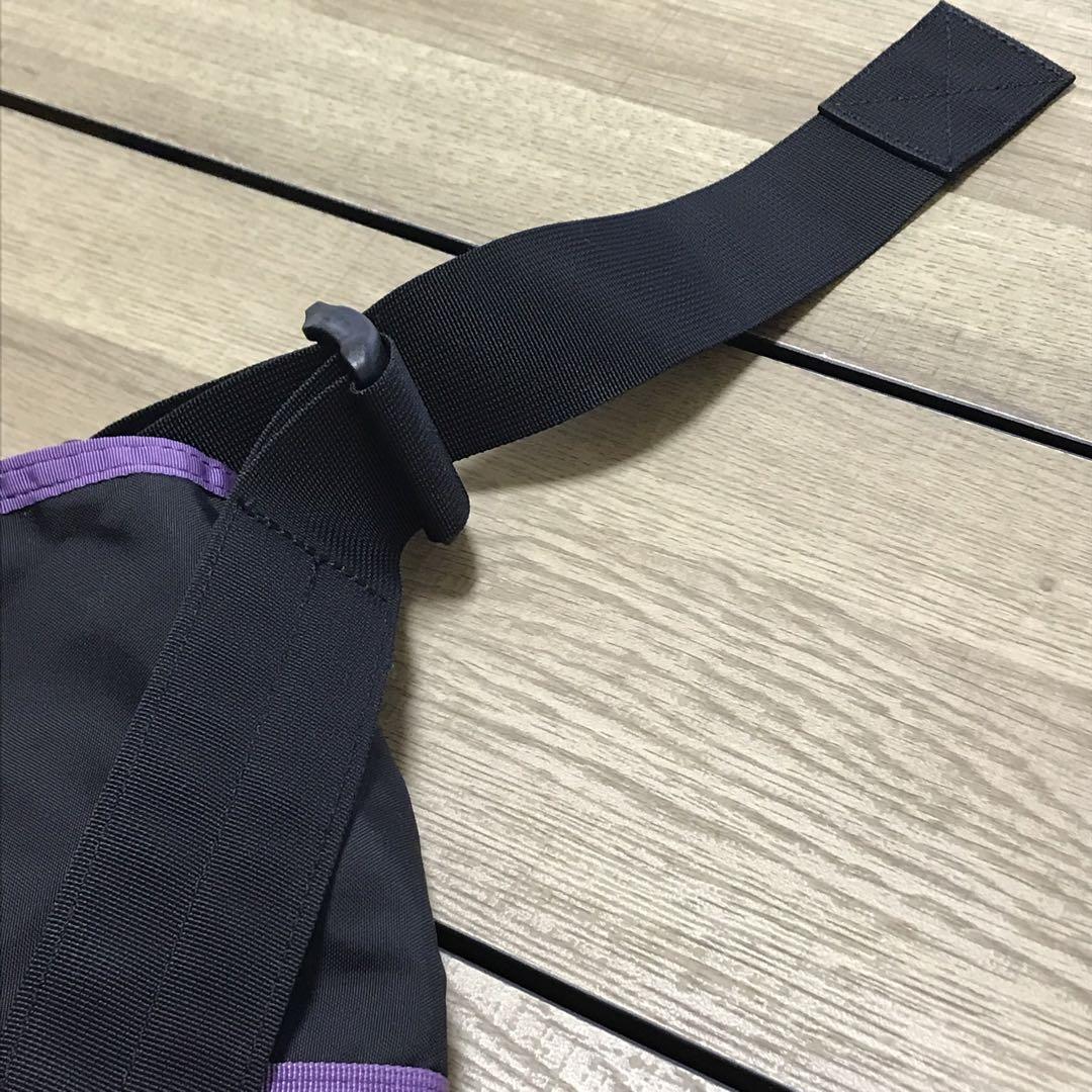 グレゴリー 旧タグ メッセンジャーバッグ 黒 紫 希少