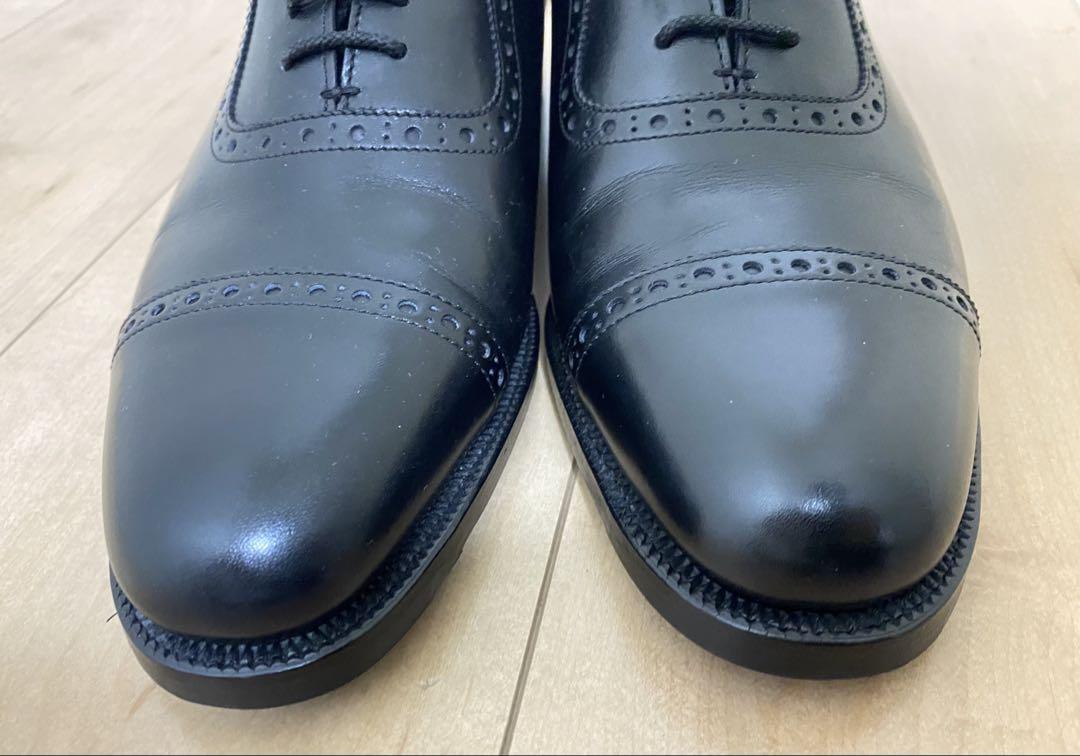 大塚製靴|OTSUKA 革靴パンチドキャップトゥ内羽根クォーターブローグ