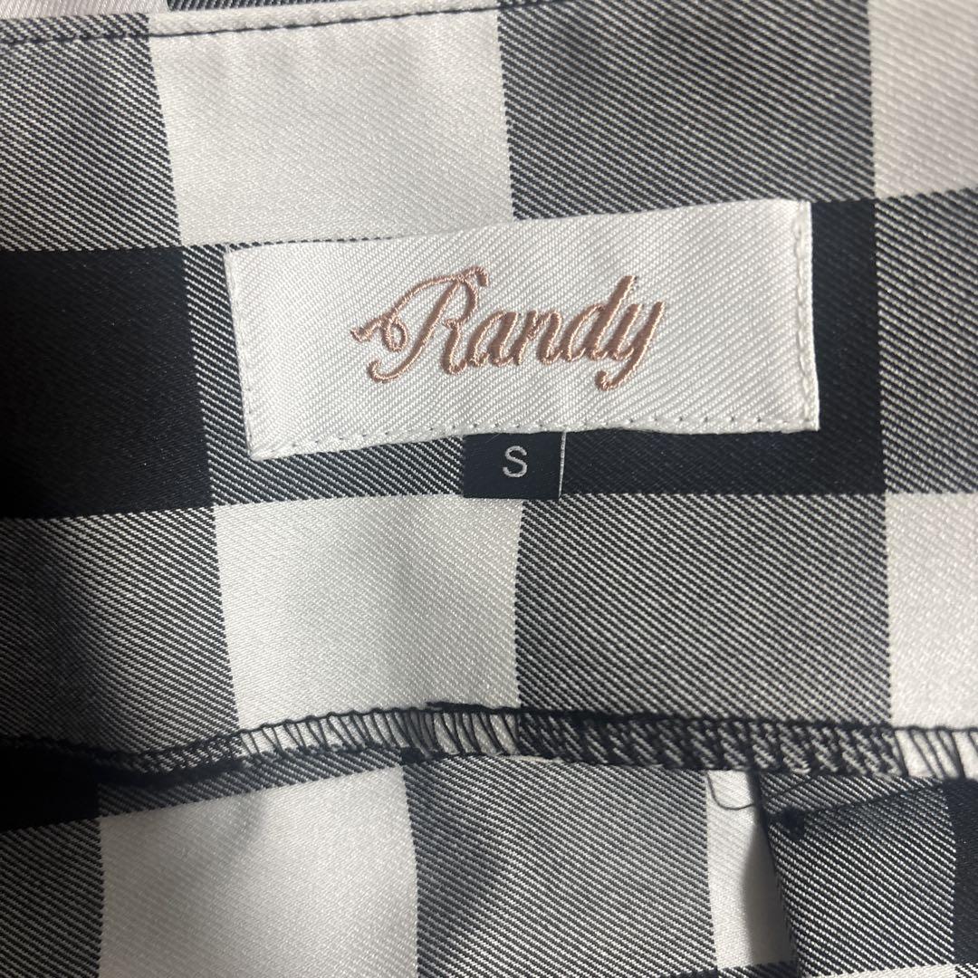 RANDY チェック柄アシンメトリースカート