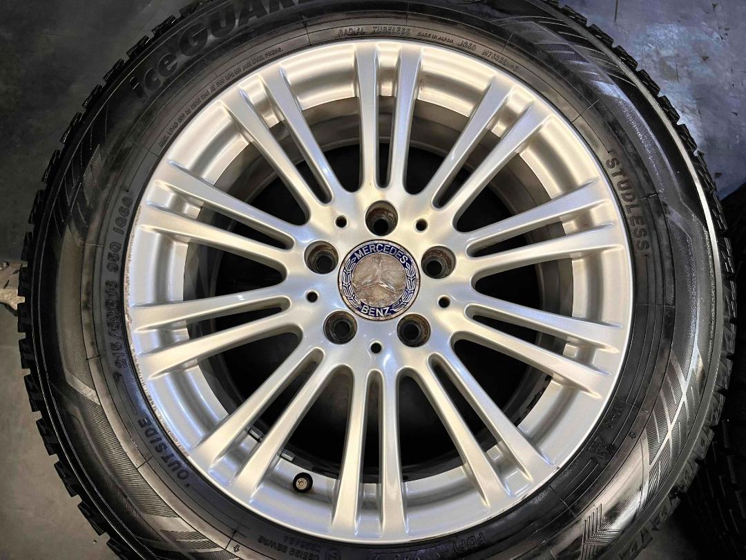 スタッドレス W212 メルセデスベンツ Eクラス純正 4本ホイールセット