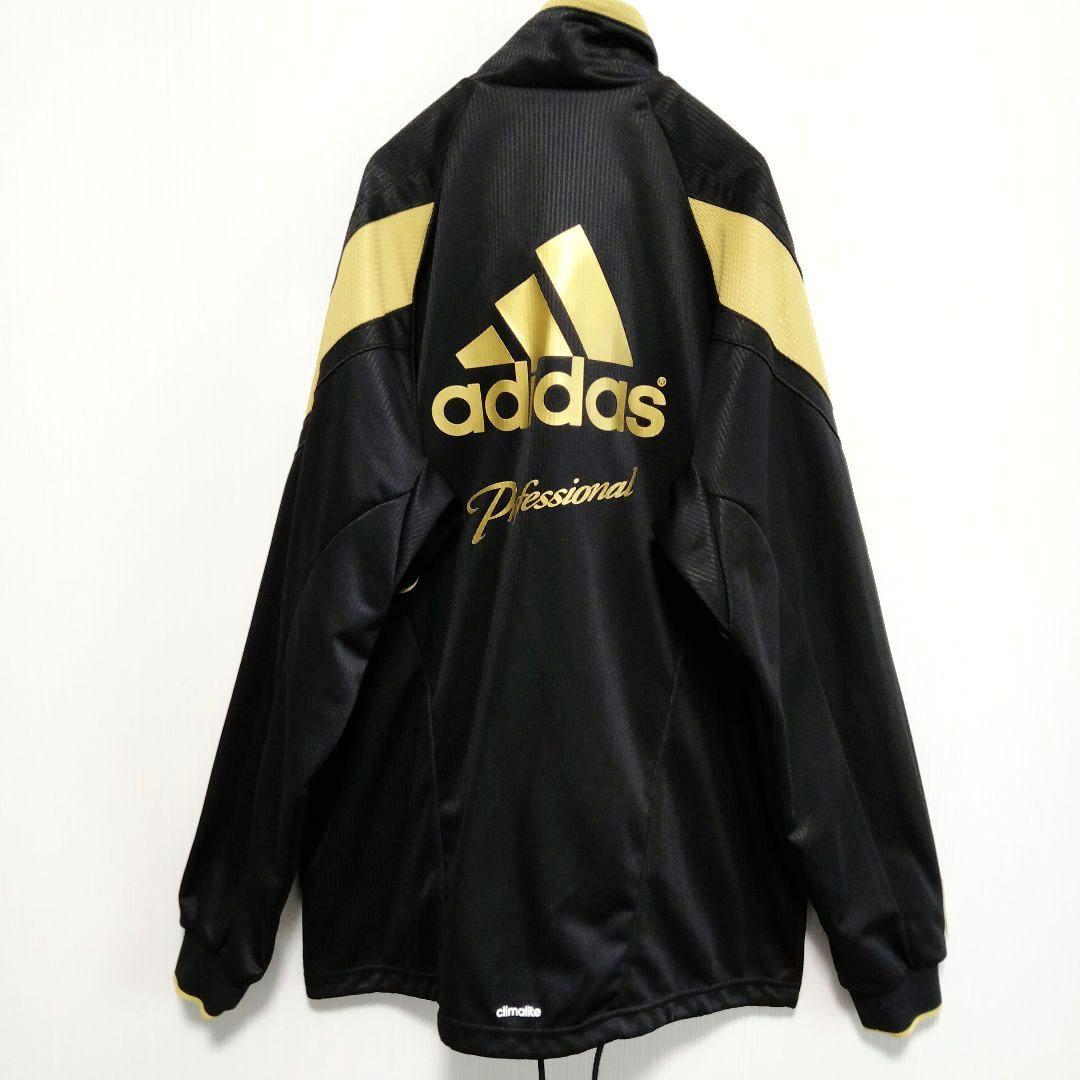 アディダス　セットアップ　プロフェッショナル　バックプリント　ゴールド　XO