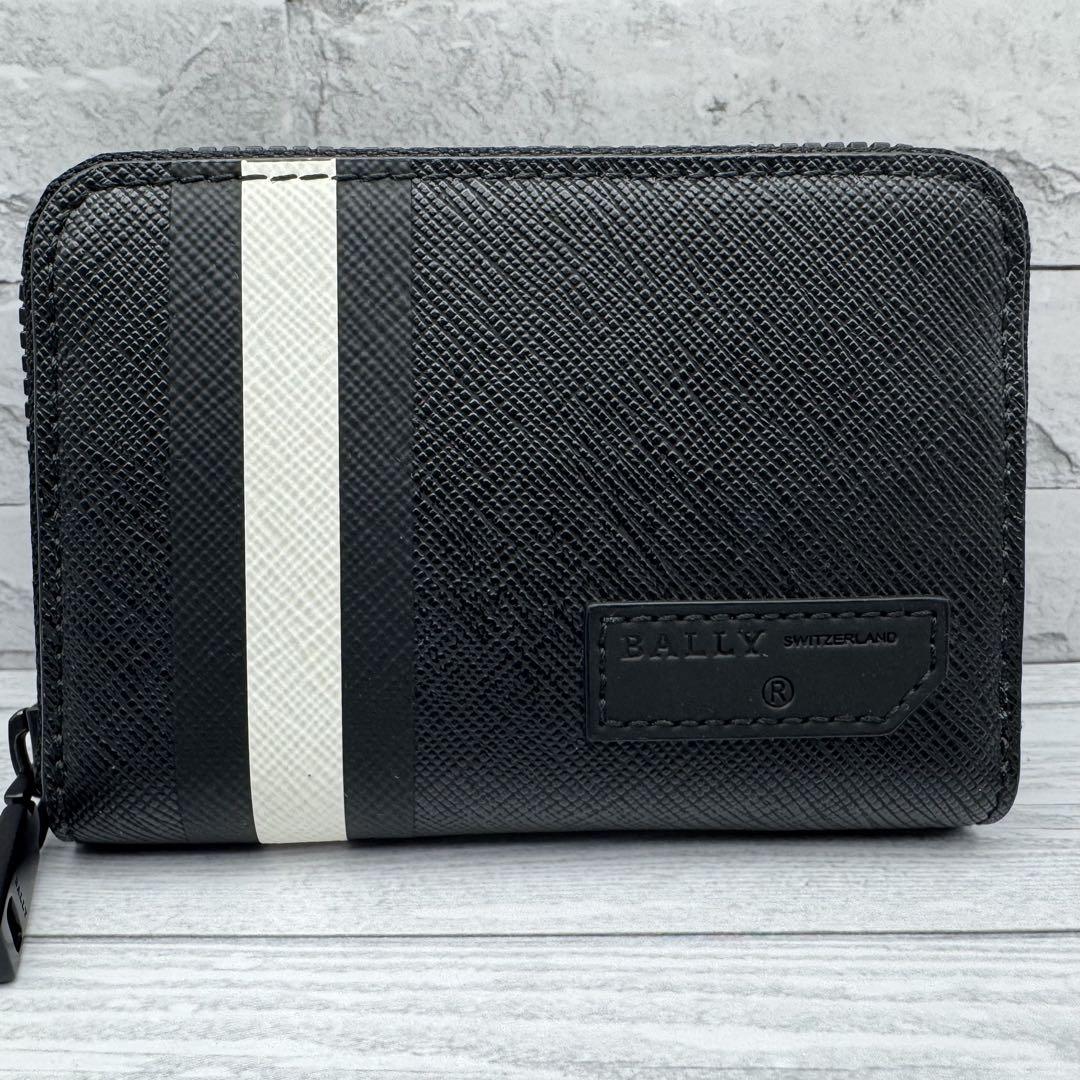 【未使用級】BALLY トレインスポッティング コインケース　レザー　ブラック