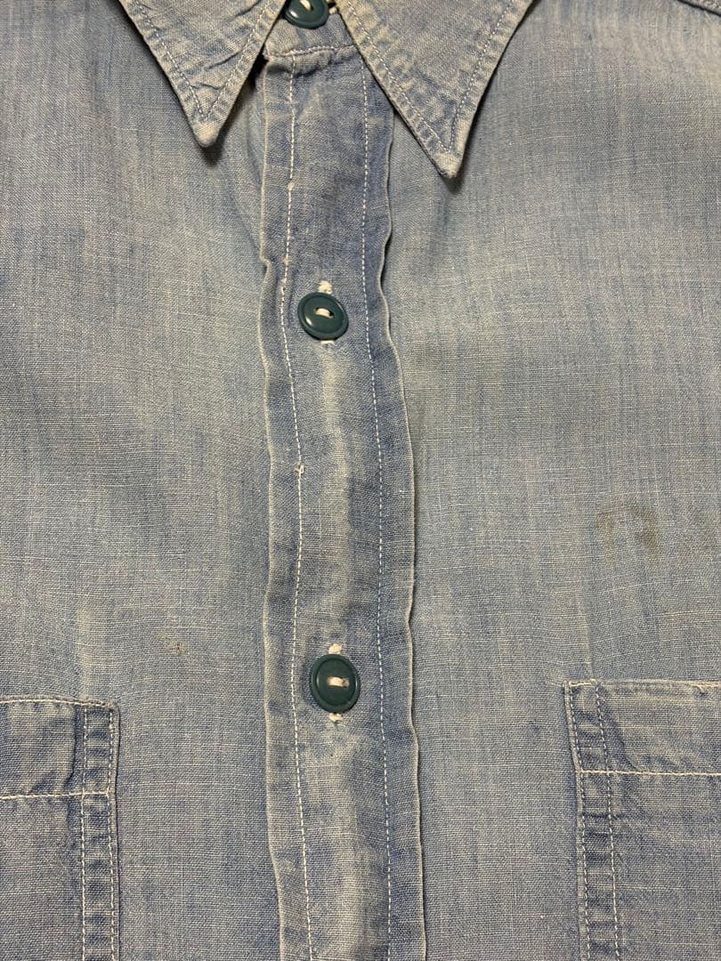 40s 50s US NAVY シャンブレーシャツ ヴィンテージ 古着 40s 50s US NAVY シャンブレーシャツ ヴィンテージ 古着