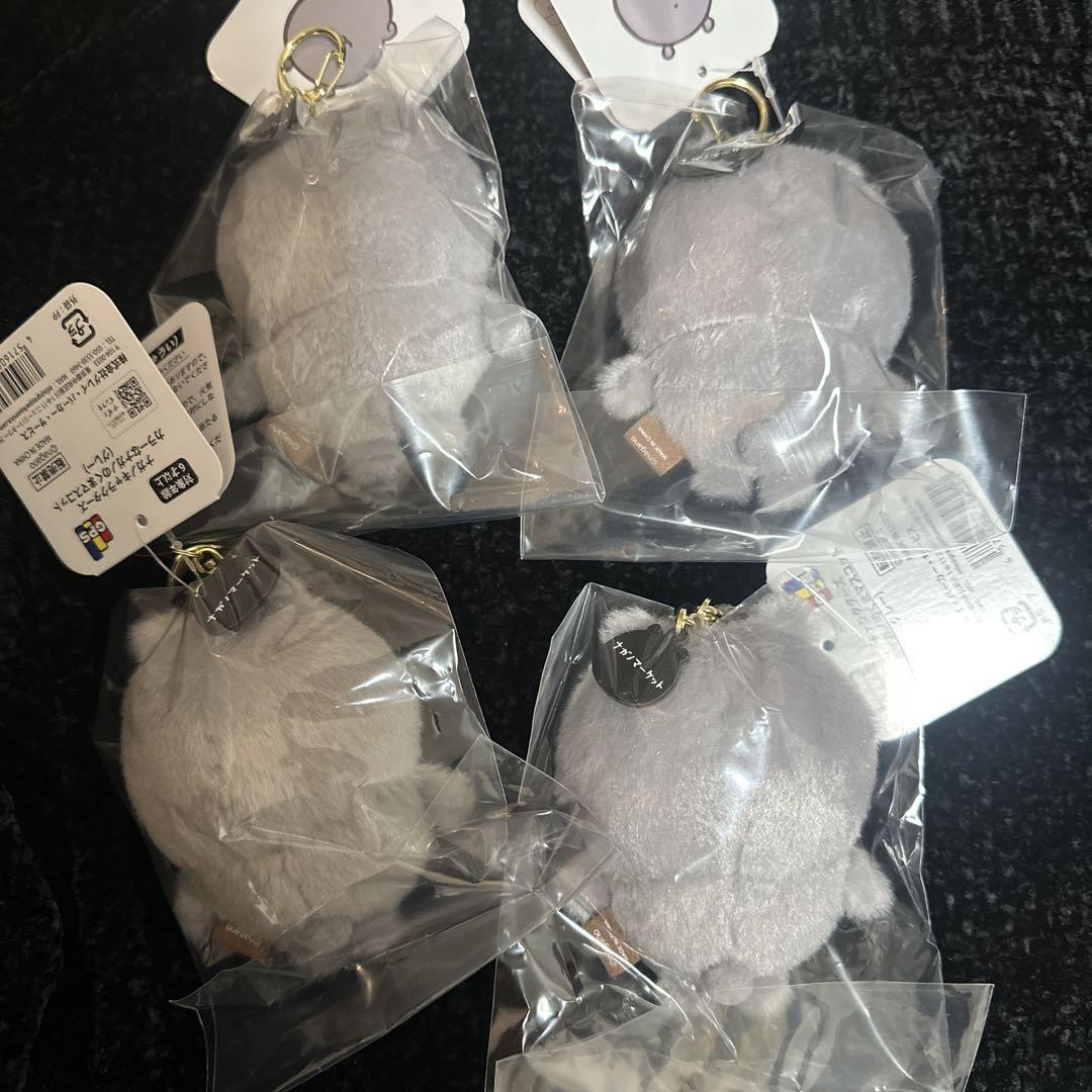 新品4個★ナガノキャラクターズ カラーなナガノのくまマスコット　（グレー）