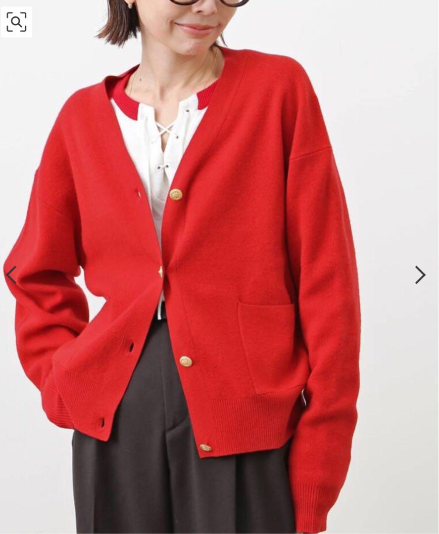 【タグ付き新品】アパルトモン GOLD BUTTON V/N CARDIGAN