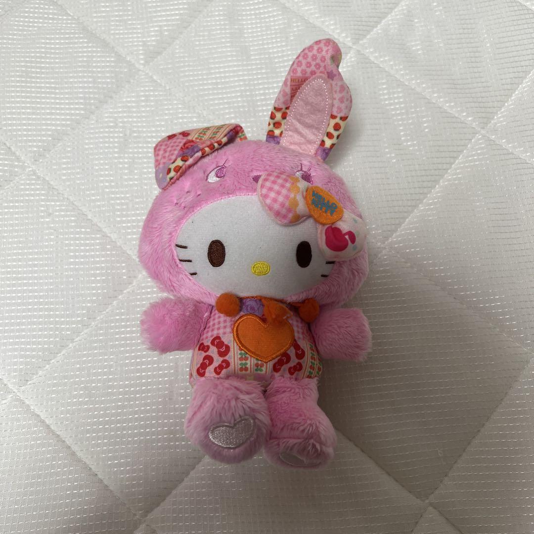 ハローキティ メイドコスチューム ぬいぐるみ ブルー - メルカリ