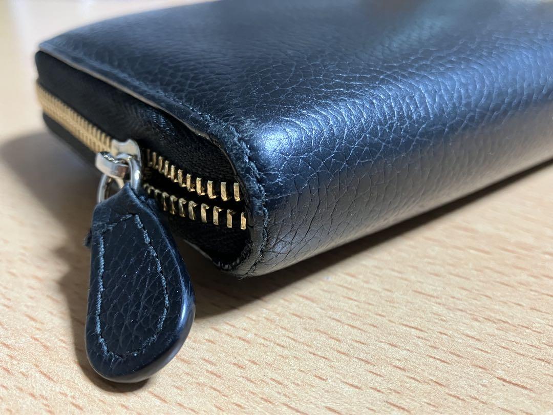 J&M DAVIDSON 本革 ラウンドファスナー 長財布 美品！ジェイ&エム