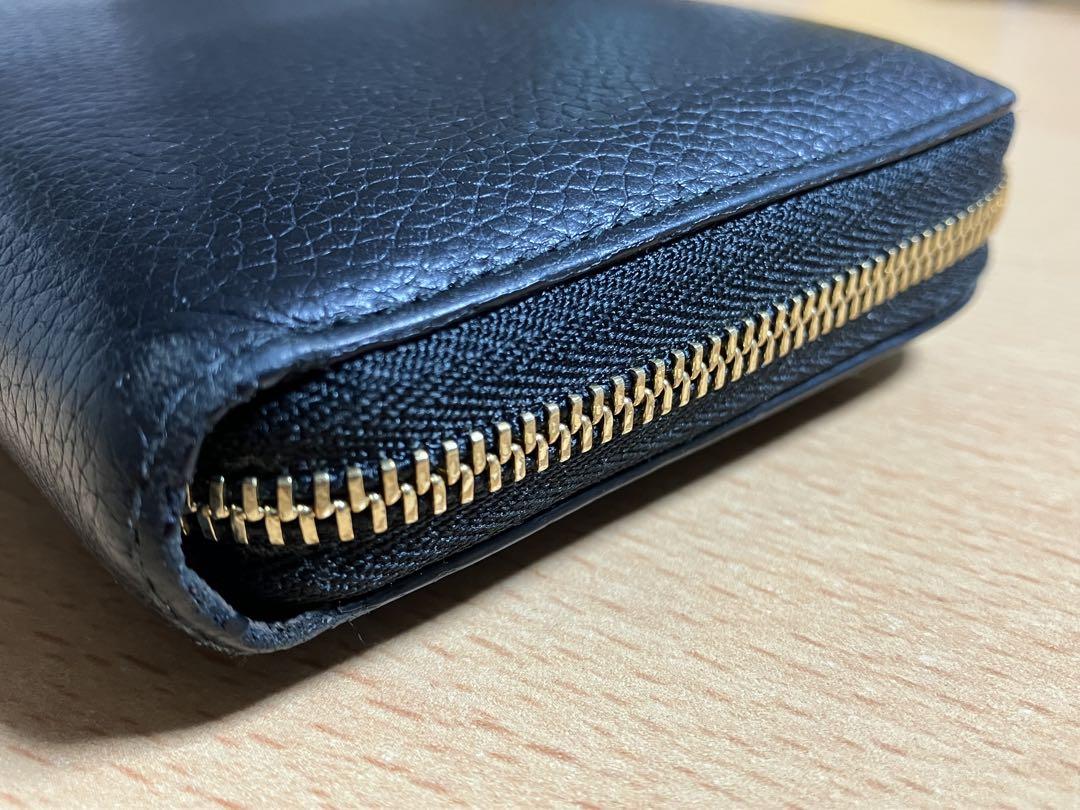 J&M DAVIDSON 本革 ラウンドファスナー 長財布 美品！ジェイ&エム