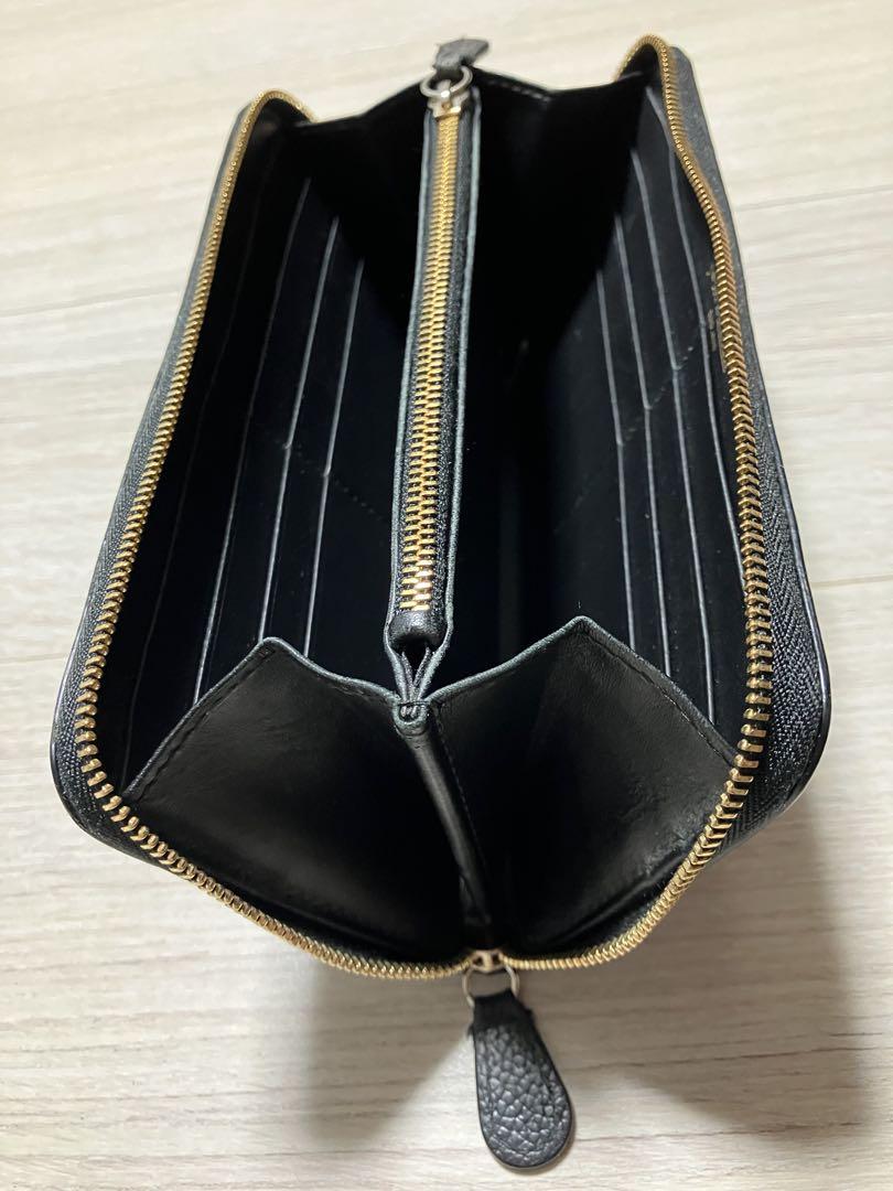 J&M DAVIDSON 本革 ラウンドファスナー 長財布 美品！ジェイ&エム