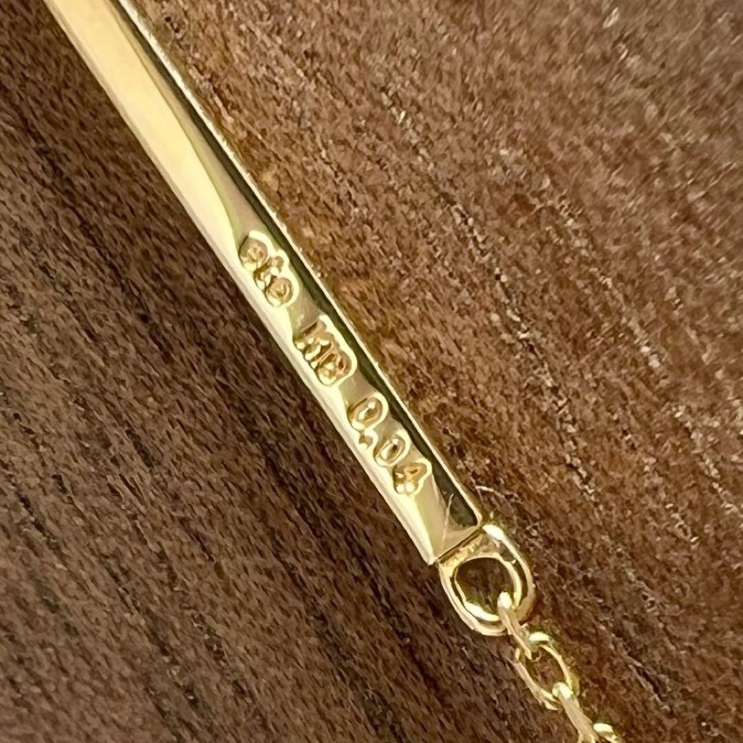 ◆ エテ　K18 eteパーティクル　0.04ct ダイヤバーブレスレット