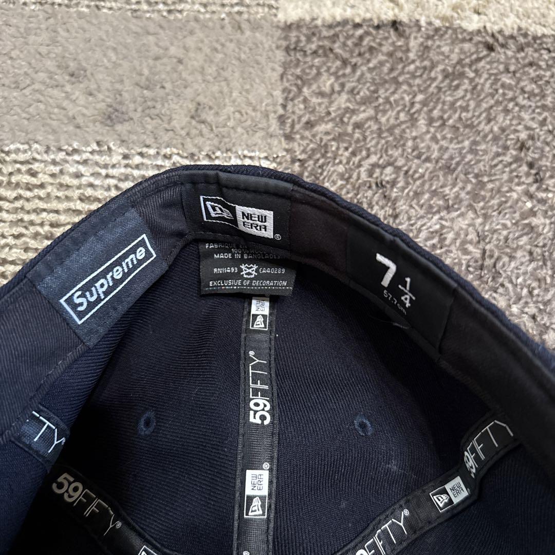 Supreme 59FIFTY ネイビーキャップ 7 3/4 Supreme 59FIFTY キャップ ネイビー 7 1/4 - メルカリ