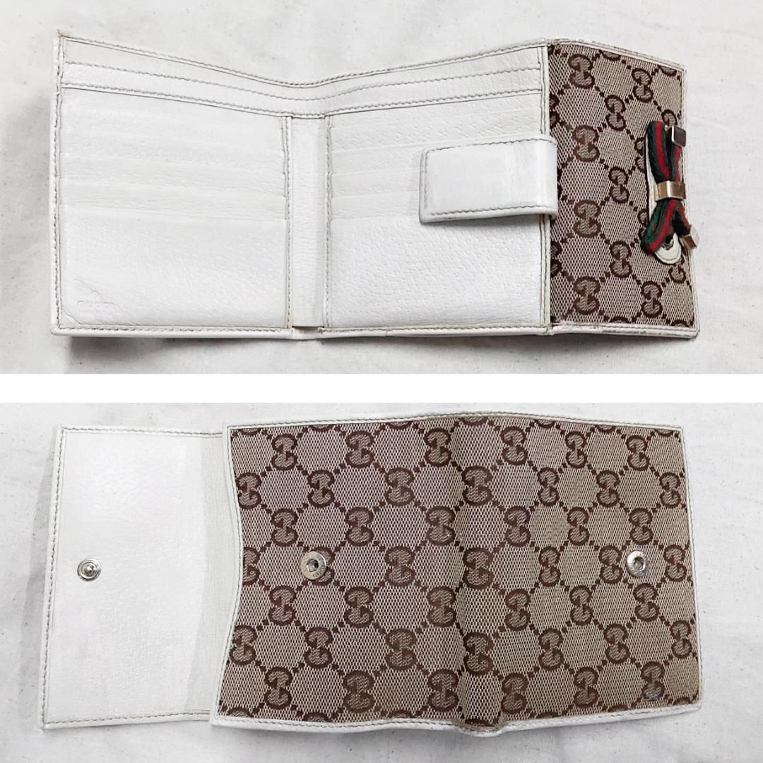グッチ GUCCI 折り財布 GG柄 プリンシー Wホック シェリーライン ...