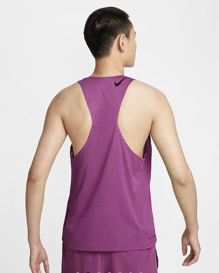 [L]ナイキエアロスイフトメンズ Dri-FIT ADV ランニングシングレット
