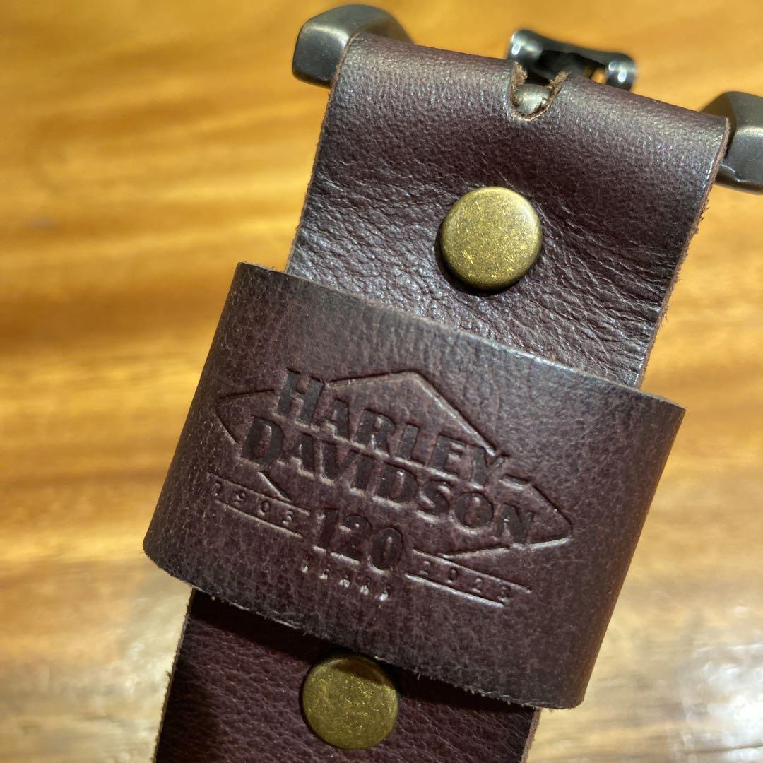 最高品質の 新品 HARLEY-DAVIDSON 純正（ハーレーダビッドソン）本革ベルト 茶 小物