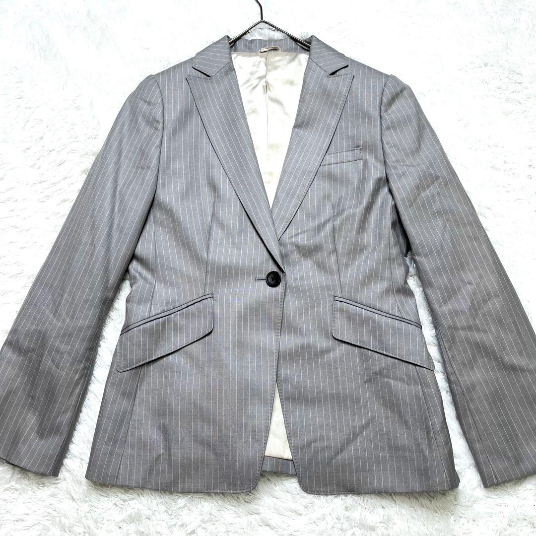 美品✨ パーフェクトスーツファクトリー パンツ スーツ セットアップ ストライプ 極美品 パーフェクトスーツファクトリー パンツ スーツ