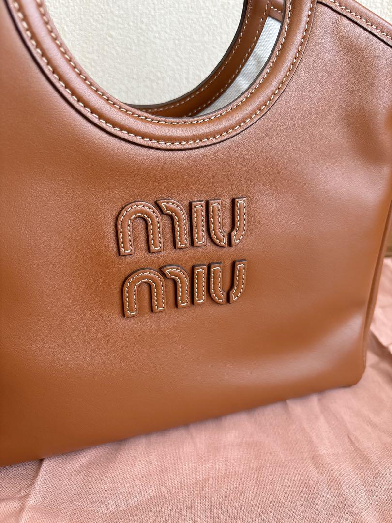 ミュウミュウ】MIU MIU IVY bag アイビー レザー バッグ - メルカリ