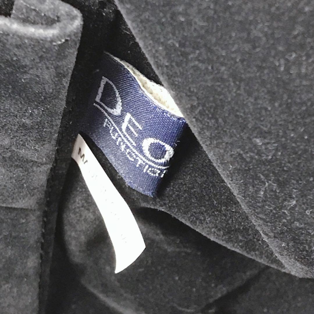 【極美品・本革パイソン】DEORON ボストンバッグ黒大容量　A4 レザー