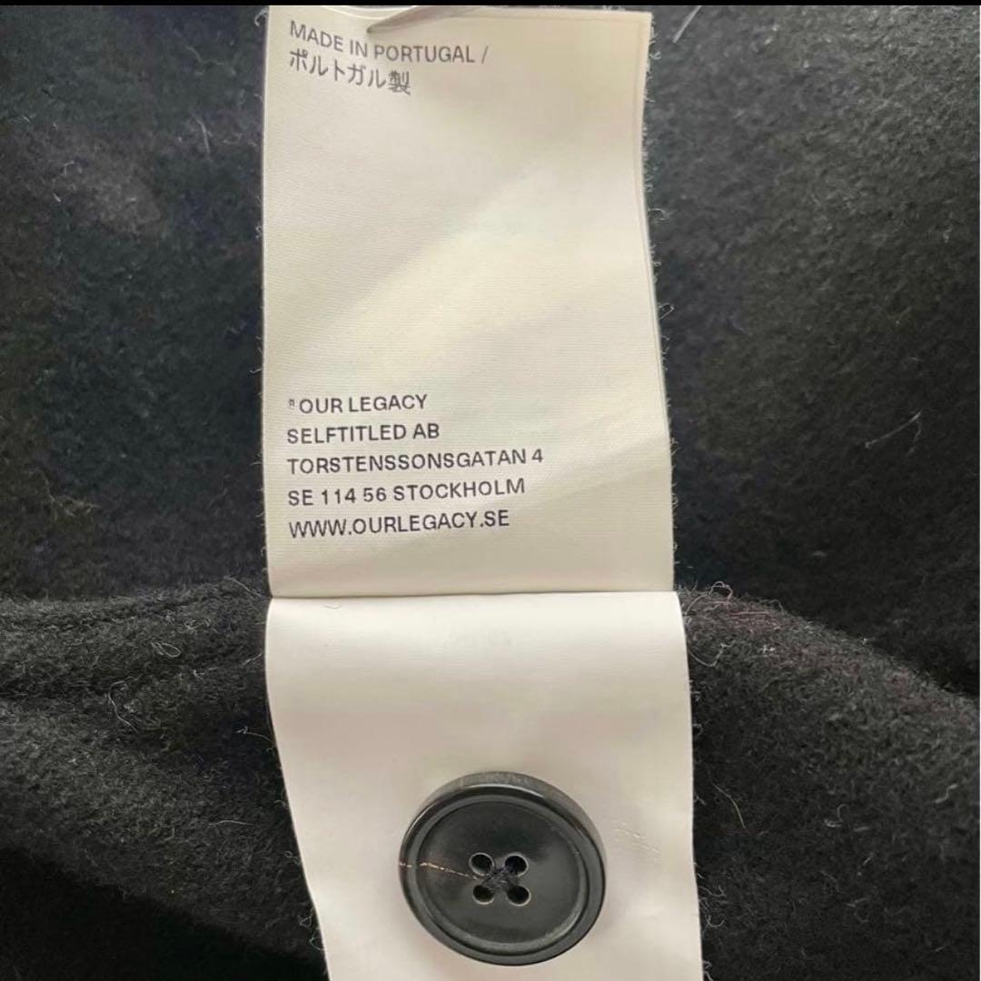 52 XL OUR LEGACY ARCHIVE BOX JACKET 黒 52 XL OUR LEGACY ARCHIVE BOX JACKET 黒