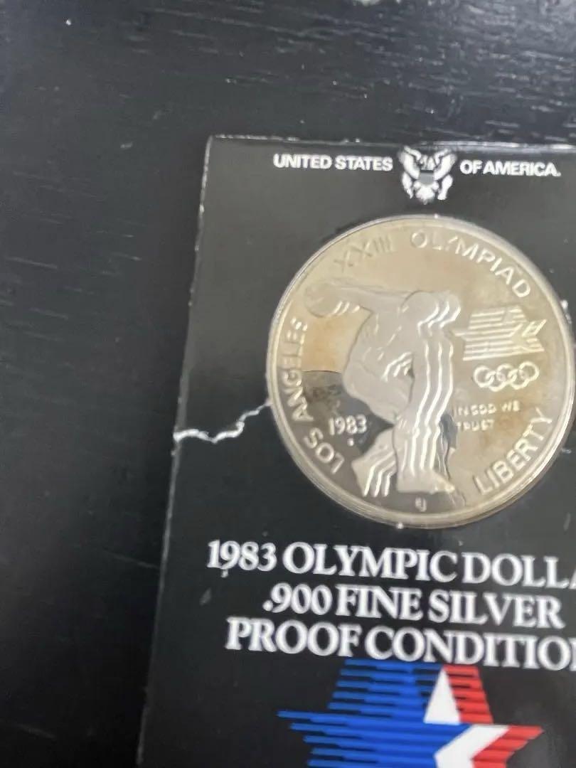 1983年ロサンゼルスオリンピック記念銀貨　fine 900 silver 1983年ロサンゼルスオリンピック記念銀貨 fine 900 silver