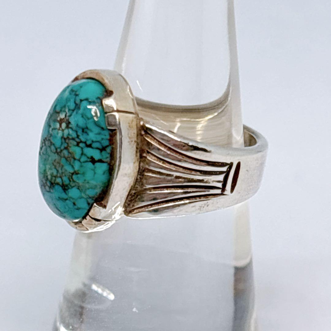 ナバホ インディアンジュエリー スターリングシルバー 925 ターコイズ リング