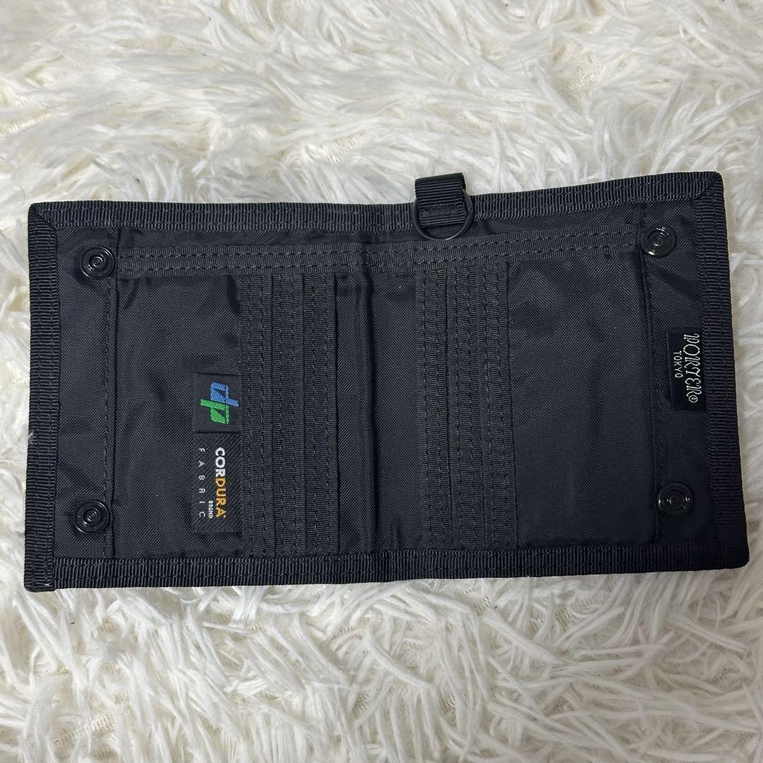 ✨️美品✨️ PORTER 二つ折り財布 キャンバス 黒 コンパクト