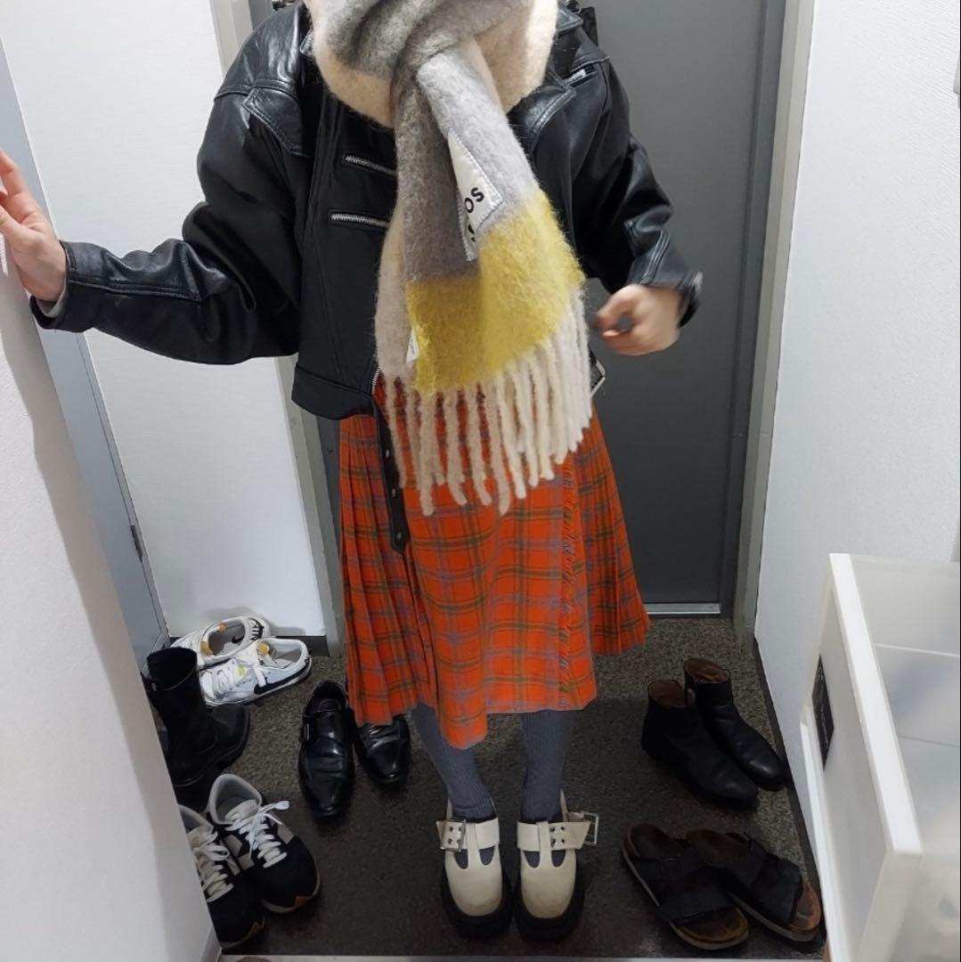 ravirlevant チェックスカートM