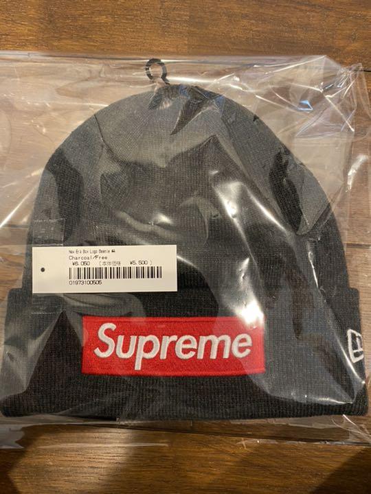 ブランド Supreme Box Logo Beanie Charcoal 42A3r-m91891009169 ✿おまけとし