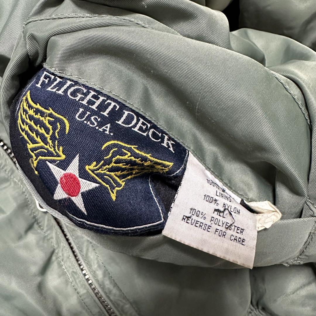 希少 90s flight deck USA MA-1 フライトジャケット