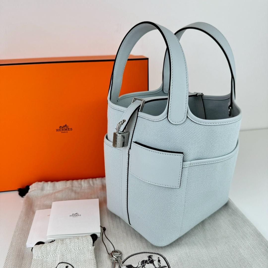 エルメス ピコタンロック カーゴ グリプラチナ/S金具 名古屋】【HERMES】エルメス ピコタンロック カーゴ 18 PM グリ