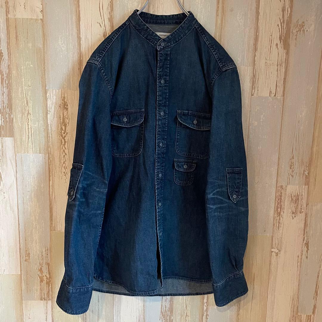 nonnative バンド デニムシャツ サイズ2 スタンド シャツM・NONNATIVE