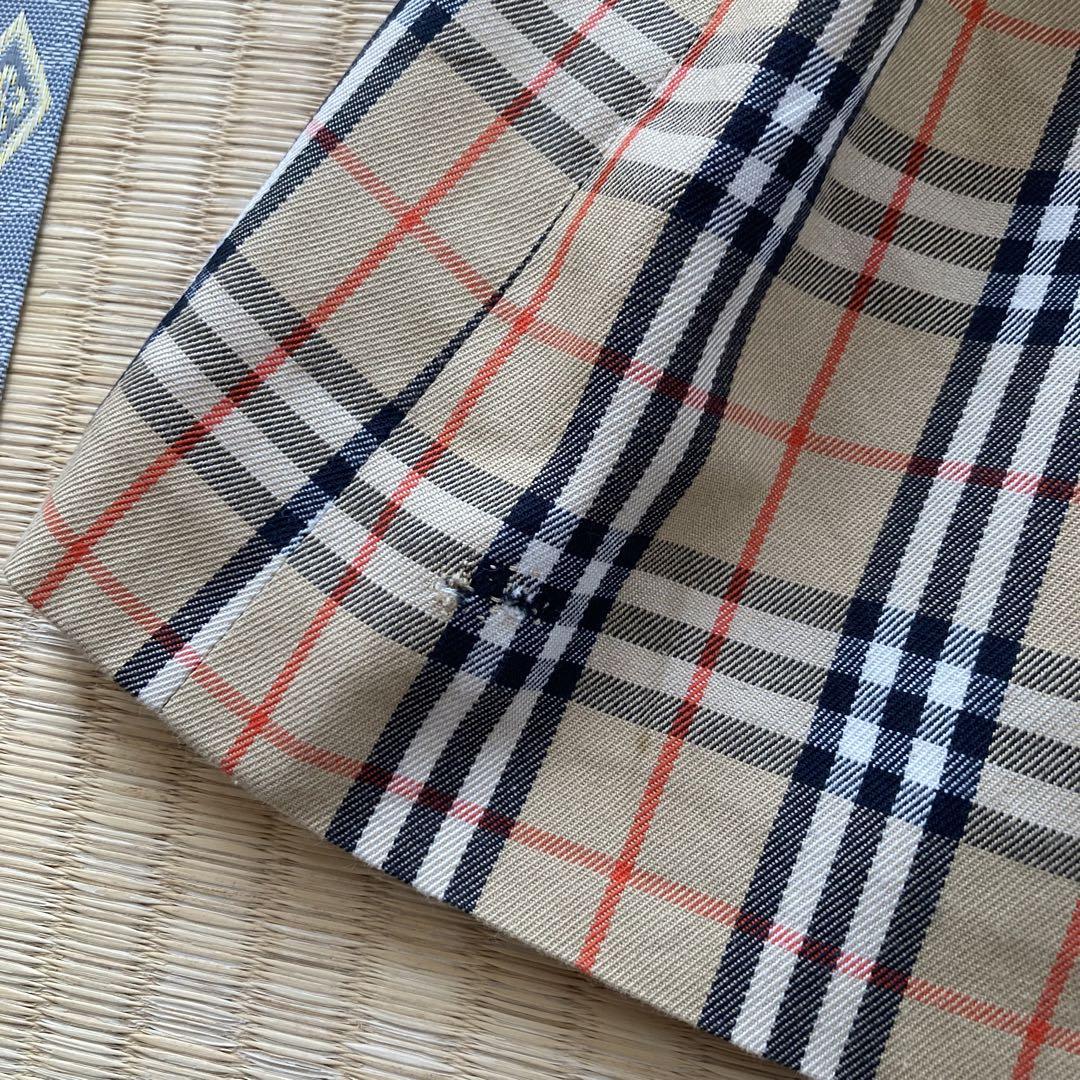 レトロ　レア　バーバリー　Burberry ノバチェックスカート　サスペンダー