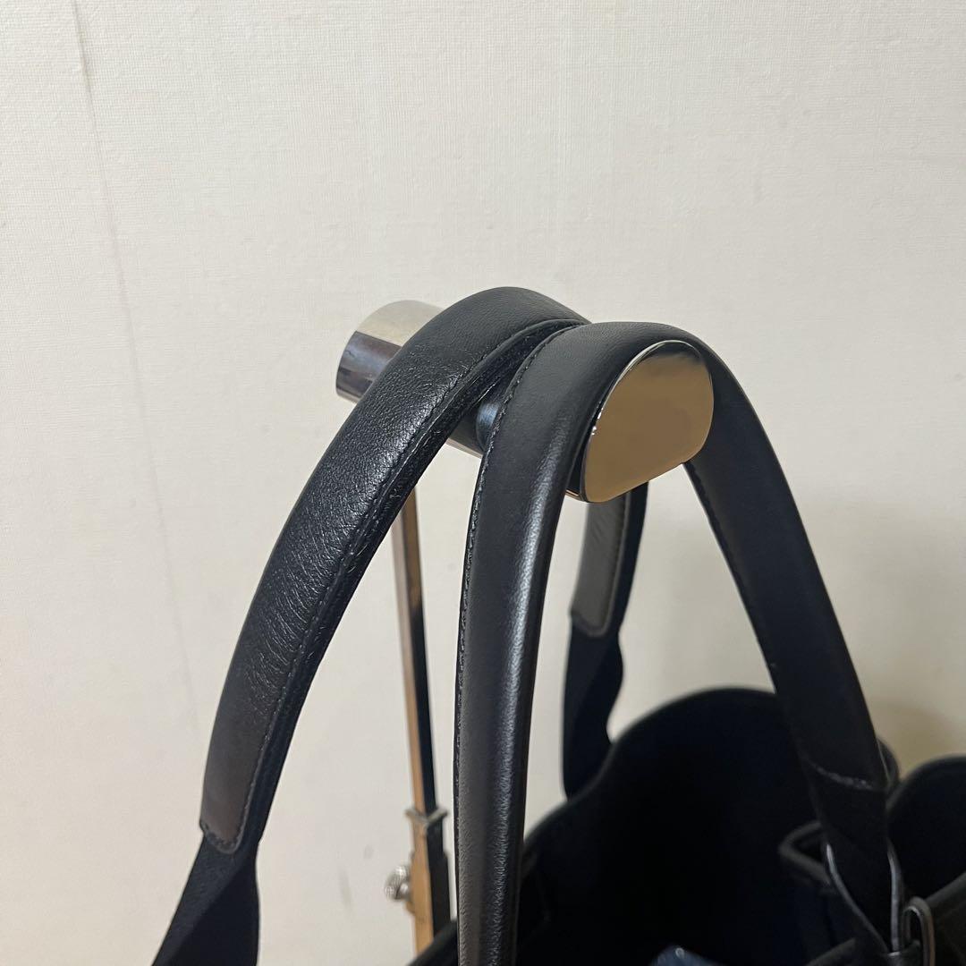 極美品】バレンシアガ ネイビーカバス M トートバッグ