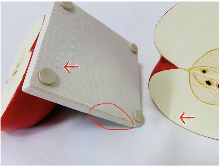 美品】はらぺこあおむし ブックスタンド 本立て ブックエンド りんご