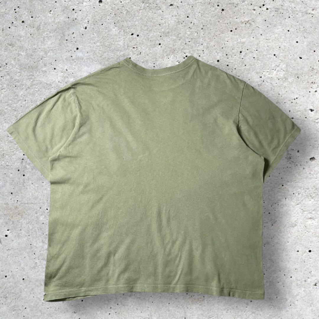 Tシャツ usa 古着 XL アリゲーター ワニ 緑 動物 フェード ビールT