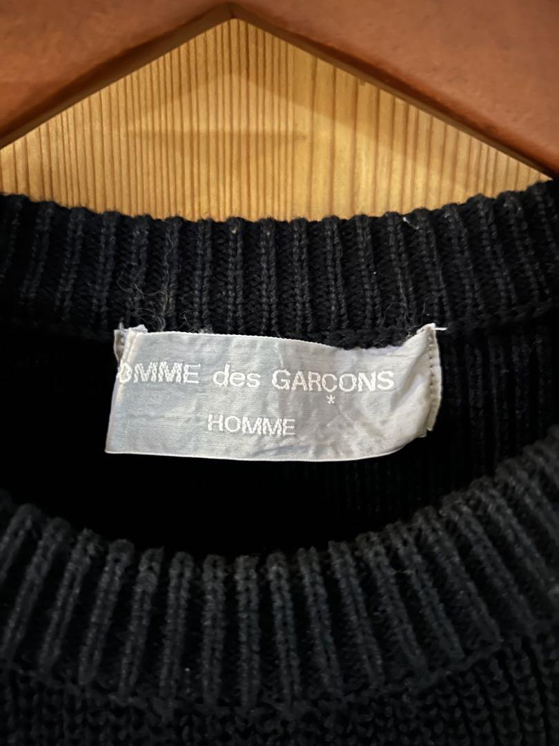 COMME des GARÇONS ブラックニットセーター