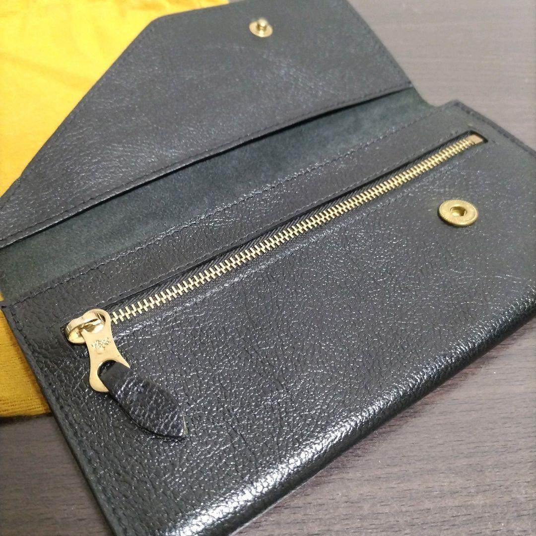 新品 イルビゾンテ 本革 レザー 財布 スナップ ウォレット ブラック 黒