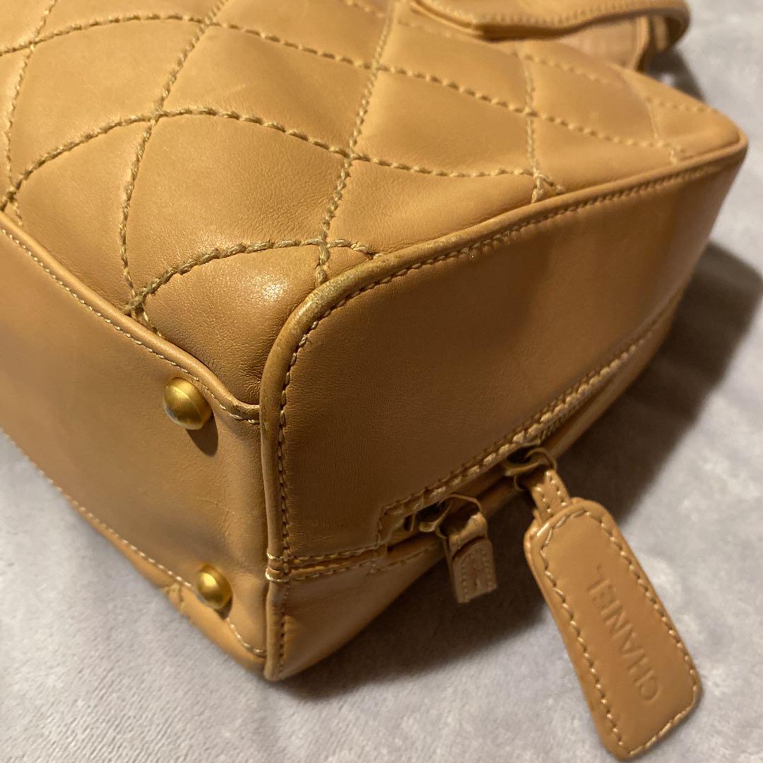 美品 シャネル ボストン ハンドバッグ