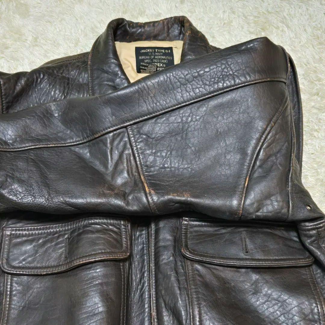 超良品 AVIREX G-1 レザージャケット フライトジャケット A-2 本革