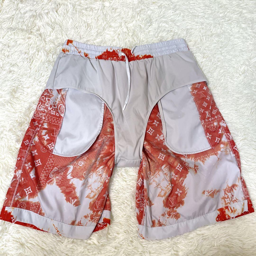 明✨ルイヴィトン 22AW バンダナボードハーフパンツ 水着 M 水陸両用
