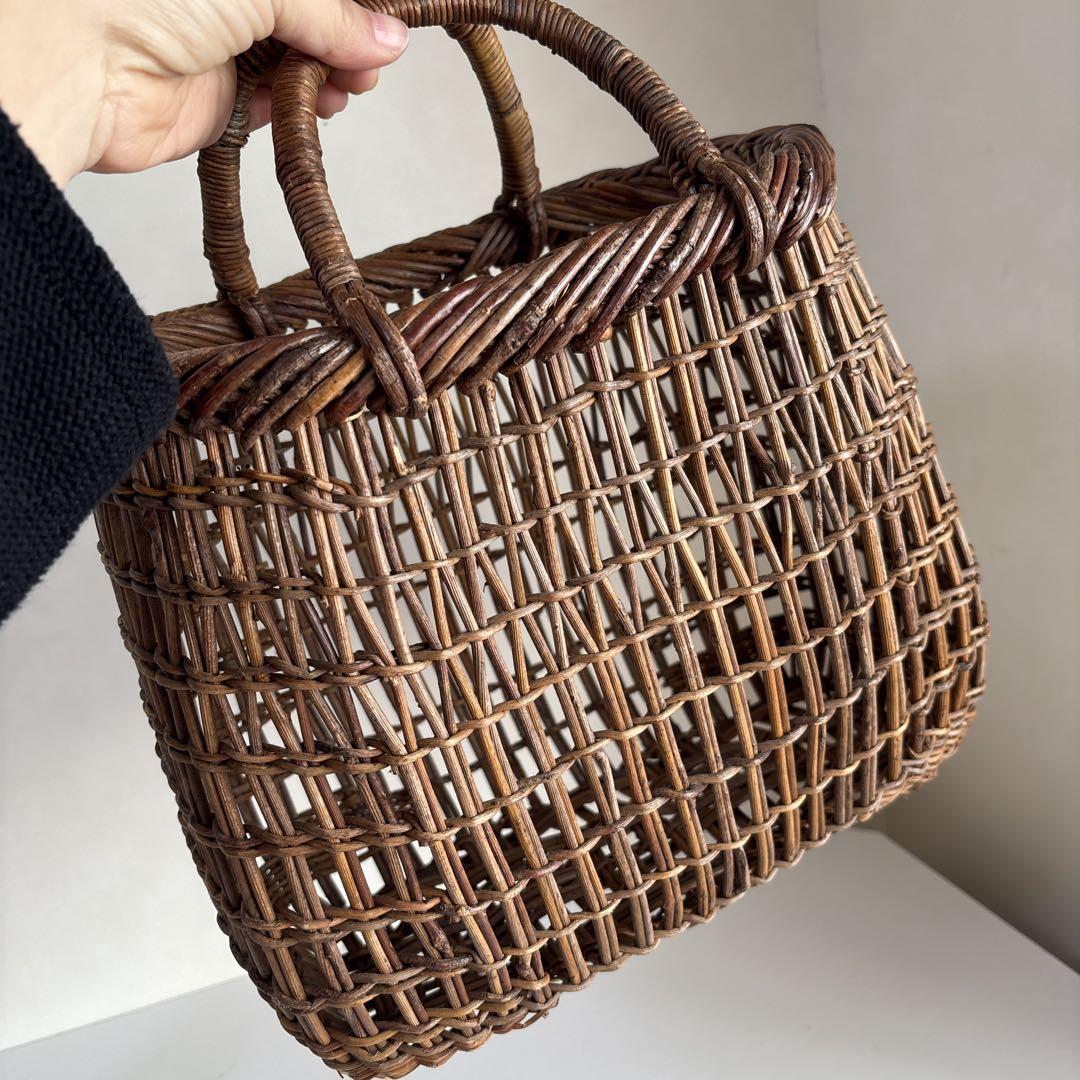 あけび こだし編み 籠バッグ 青森 天然素材 ヴィンテージ