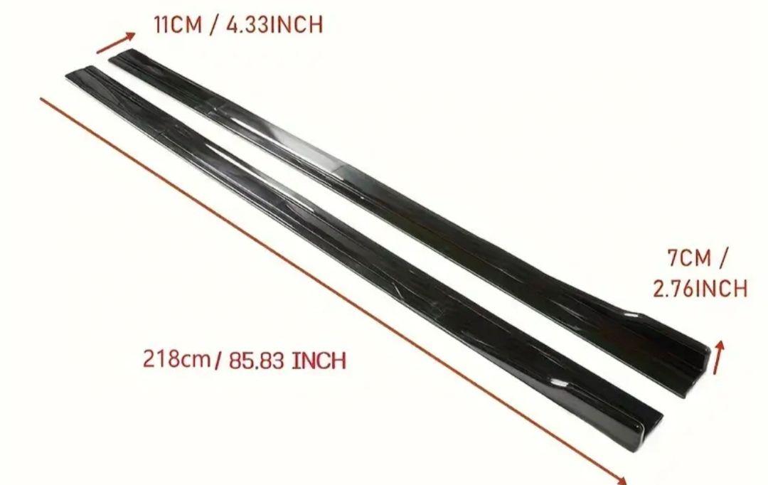 汎用品　サイドスカート　218cm　艶ありブラック