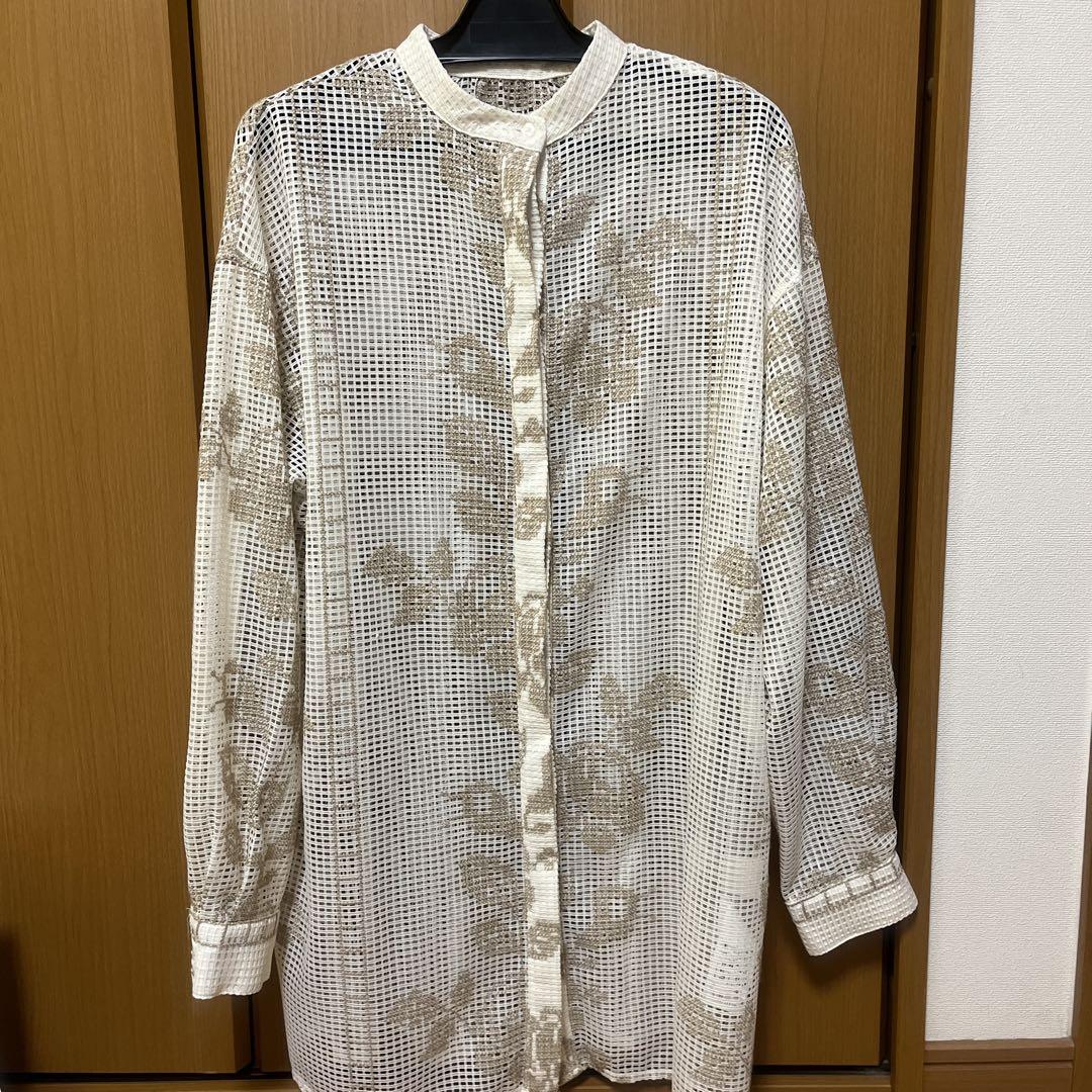 アメリ ヴィンテージ　MEDI CROSS STITCH LIKE SHIRT