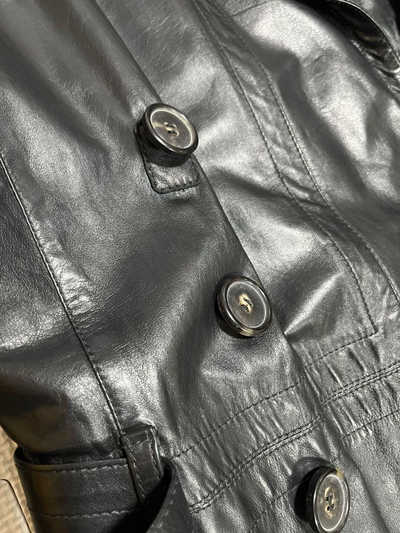 BIKKEMBERGS ダークビッケンバーグレザートレンチコート