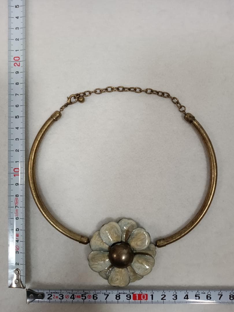 ハンドメイドステートメントジュエリー チョーカーネックレス